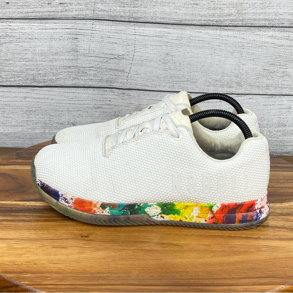 NOBULL Outwork Pride Art White CrossFit Training Shoes Women’s Size 9.5